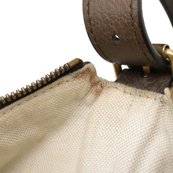 GUCCI Authentic Brown Leather Shoulder Bag - Picture 9 of 10